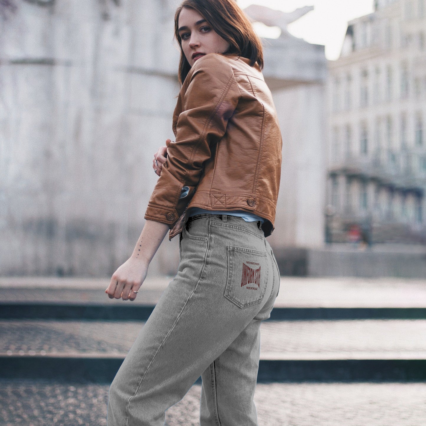UNIFORM HEAVEN JEANS - GREY WOMEN