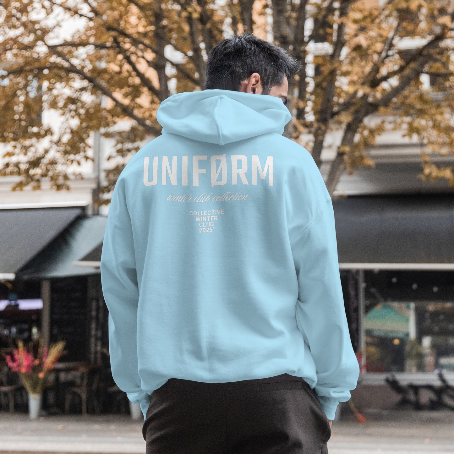 WINTER CLUB HOODIE MENS – BRIGHT BLUE